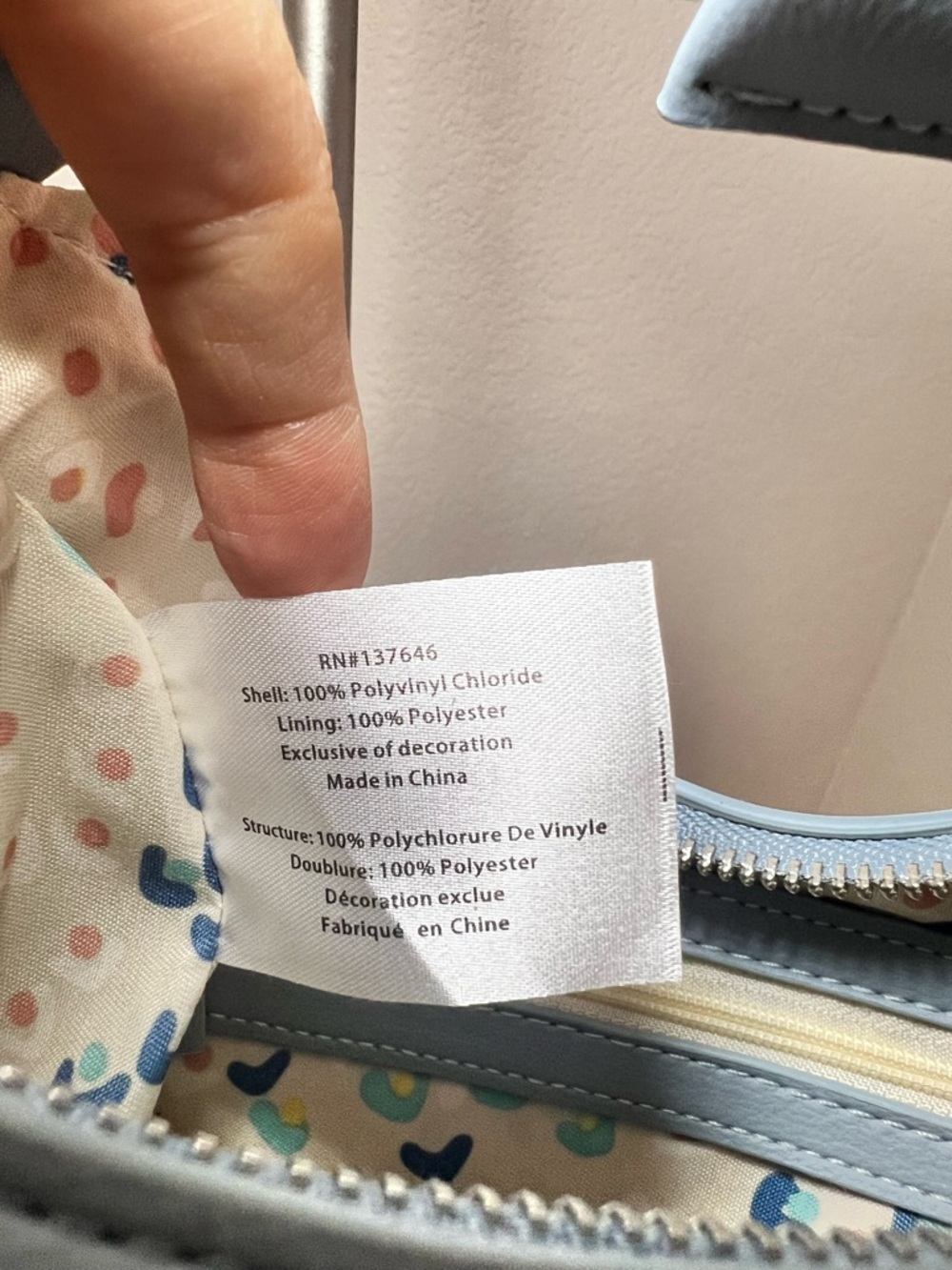 French Connection NWT $98 Sabrina  Powder Blue Shoulder Bag and Coin Purse - Picture 16 of 16